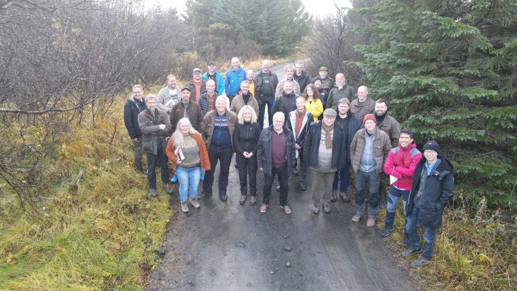 The group in Heiðmörk